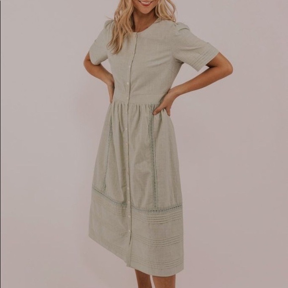 Roolee Sonnet Button Dress